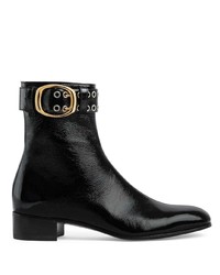 Gucci Buckle Strap Ankle Boots