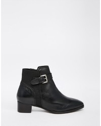 Ravel Buckle Strap Leather Chelsea Boots