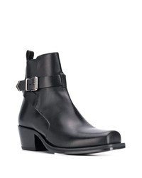 Versace Buckled Ankle Boots