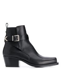 Versace Buckled Ankle Boots