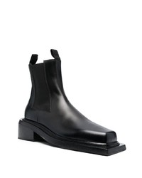 Marsèll Calf Leather Low Block Heel Ankle Boots
