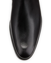 Gravati Calfskin Leather Chelsea Boot Black