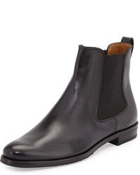 Gravati Calfskin Leather Chelsea Boot Black