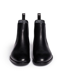Lanvin Caviar Grain Leather Chelsea Boots