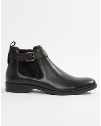 Silver Street Chelsea Boot In Black Leather
