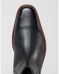 Dune Chelsea Boots In Black Leather