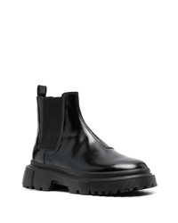 Hogan Chelsea Round Toe Leather Boots