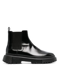 Hogan Chelsea Round Toe Leather Boots