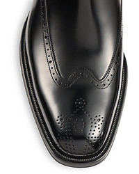 Dolce & Gabbana Chelsea Wingtip Leather Boots