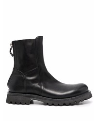 Moma Chunky Leather Ankle Boots