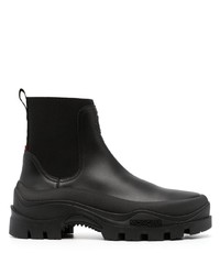 Moncler Chunky Sole Leather Ankle Boots