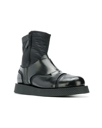 Jil Sander Contrast Material Boots