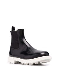 Alexander McQueen Contrast Sole Ankle Boots