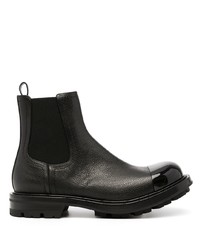 Alexander McQueen Contrast Toecap Leather Boots