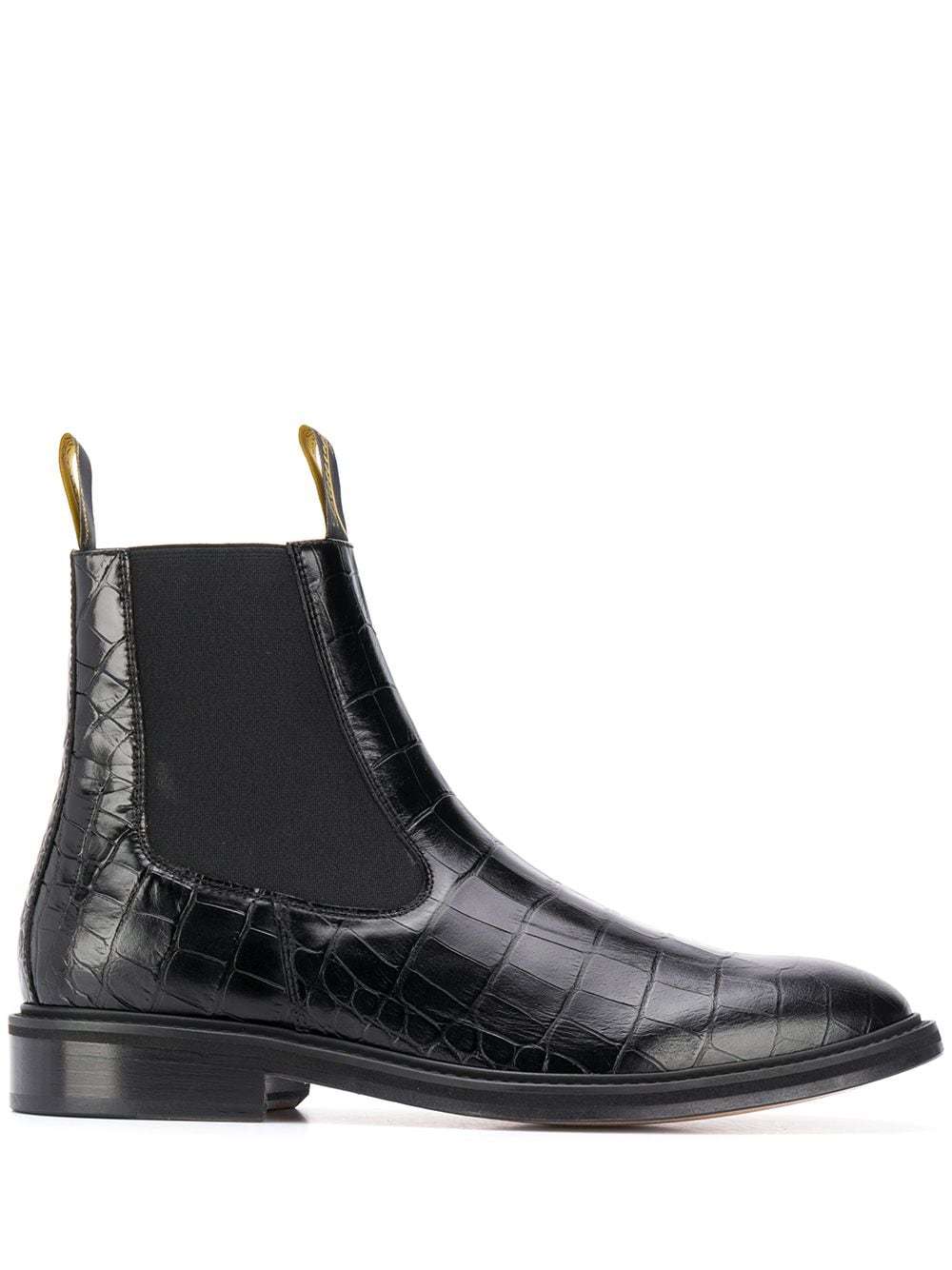 Lanvin Crocodile Effect Chelsea Boots, $563 | farfetch.com | Lookastic