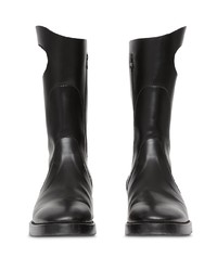 Burberry Cut Out Detail Panelled Boots