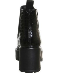 Vagabond Dioon Embossed Patent Leather Chelsea Boots