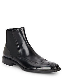 Dolce & Gabbana Leather Wingtip Chelsea Boots