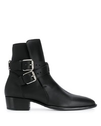 Amiri Double Buckle Ankle Boots