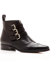 Tabitha Simmons Early Leather Buckled Ankle Boots