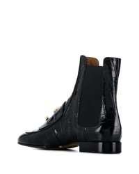 Chloé Embossed C Chelsea Boots