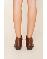 Forever 21 Faux Leather Chelsea Boots