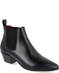 Maje Fin Leather Heeled Chelsea Boots