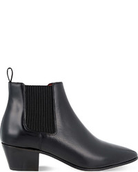 Maje Fin Leather Heeled Chelsea Boots