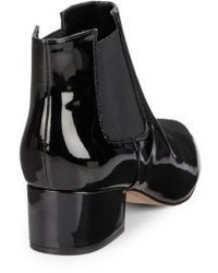 French Connection Ronan Faux Patent Leather Point Toe Chelsea Boots