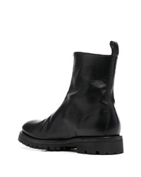 Officine Creative Front Zip Leather Boots