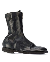 Guidi Front Zip Leather Boots