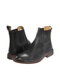 Frye James Chelsea Pull On Boots Black Antique Pull Up