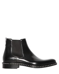 Givenchy Studded Brushed Leather Chelsea Boots