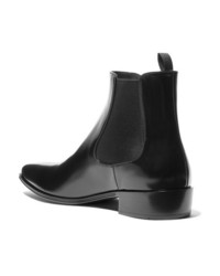 Prada Glossed Leather Chelsea Boots