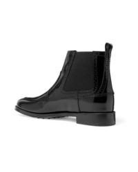 Tod's Glossed Leather Chelsea Boots