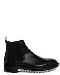 Lanvin Gumlite Shark Tooth Sole Leather Chelsea Boots