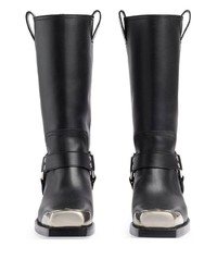 Gucci Harness Detail Leather Boots