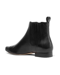 Trademark Heather Leather Ankle Boots