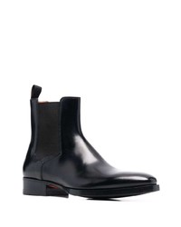 Santoni High Shine Pointed Ankle Boots