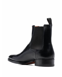 Santoni High Shine Pointed Ankle Boots