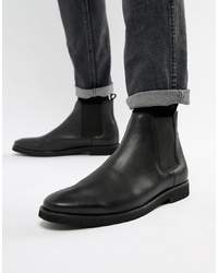WALK LONDON Hornchurch Chelsea Boots In Black Leather