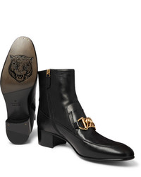Gucci Horsebit Leather Boots