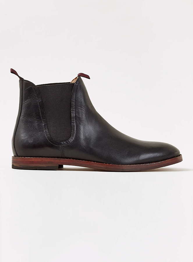 Hudson Shoes Hudson Black Leather Chelsea Boots, $220 | Topman | Lookastic