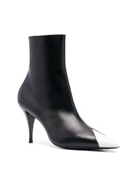 Saint Laurent Jam Leather Ankle Boots