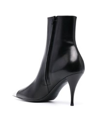 Saint Laurent Jam Leather Ankle Boots