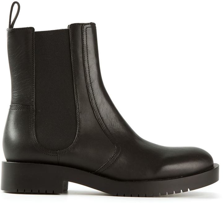 Jil Sander Navy Chelsea Boots, $464 | farfetch.com | Lookastic