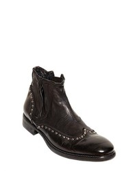 John Varvatos Studded Leather Chelsea Boots