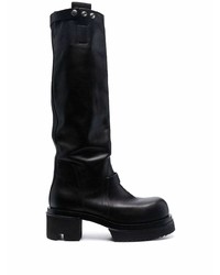 Rick Owens Knee High Leather Boots