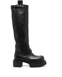 Rick Owens Knee Length Leather Boots