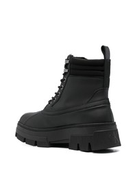 Calvin Klein Lace Up Combat Chelsea Boots